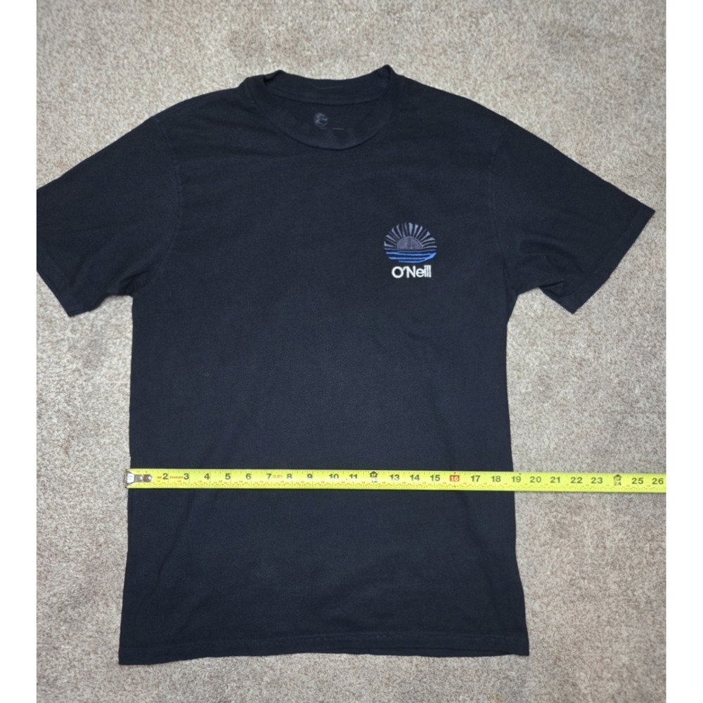 O'Neill Black Relaxed Fit Embroidered Men's Crew Neck Short Sleeve T-Shirt S - Picture 5 of 6